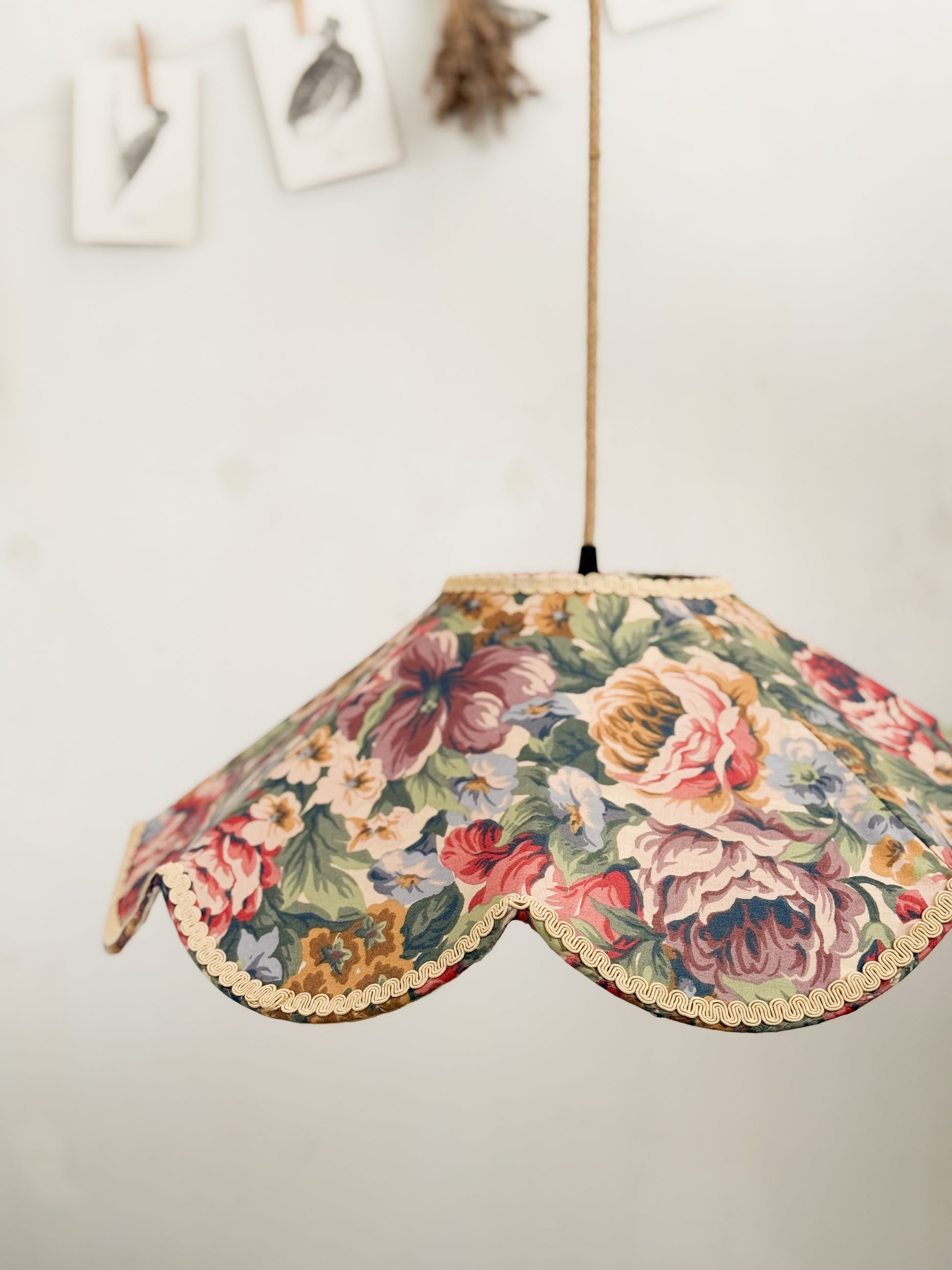 Lampara Flor Estampado