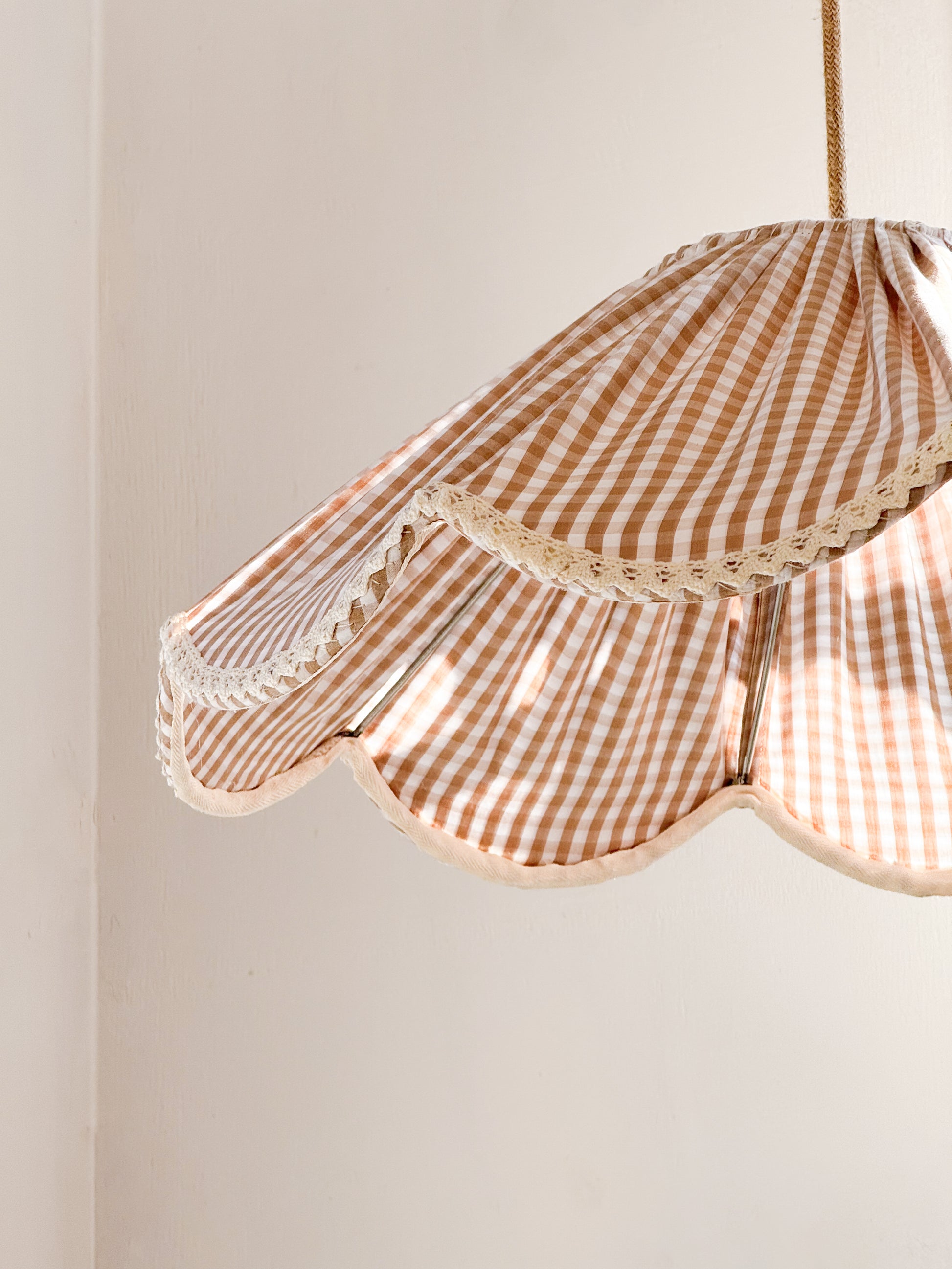 Lampara Flor Vichy Beige