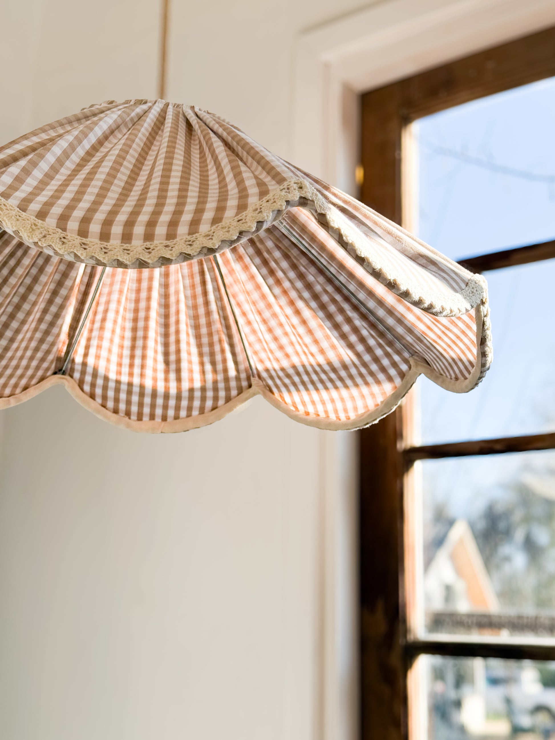 Lampara Flor Vichy Beige